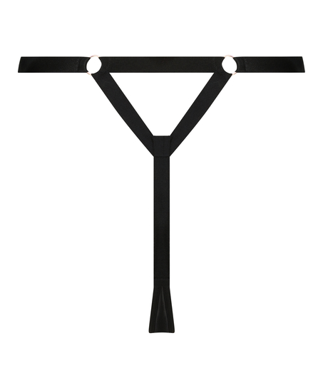 Stringi z wysokim wycięciem Tara, Czarny