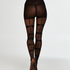 Bow 30 denier tights, Czarny