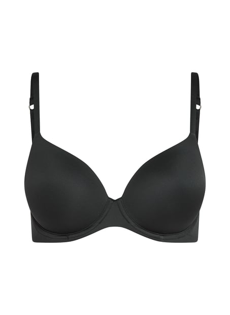 Biustonosz usztywniany z fiszbinami Super Soft, Czarny