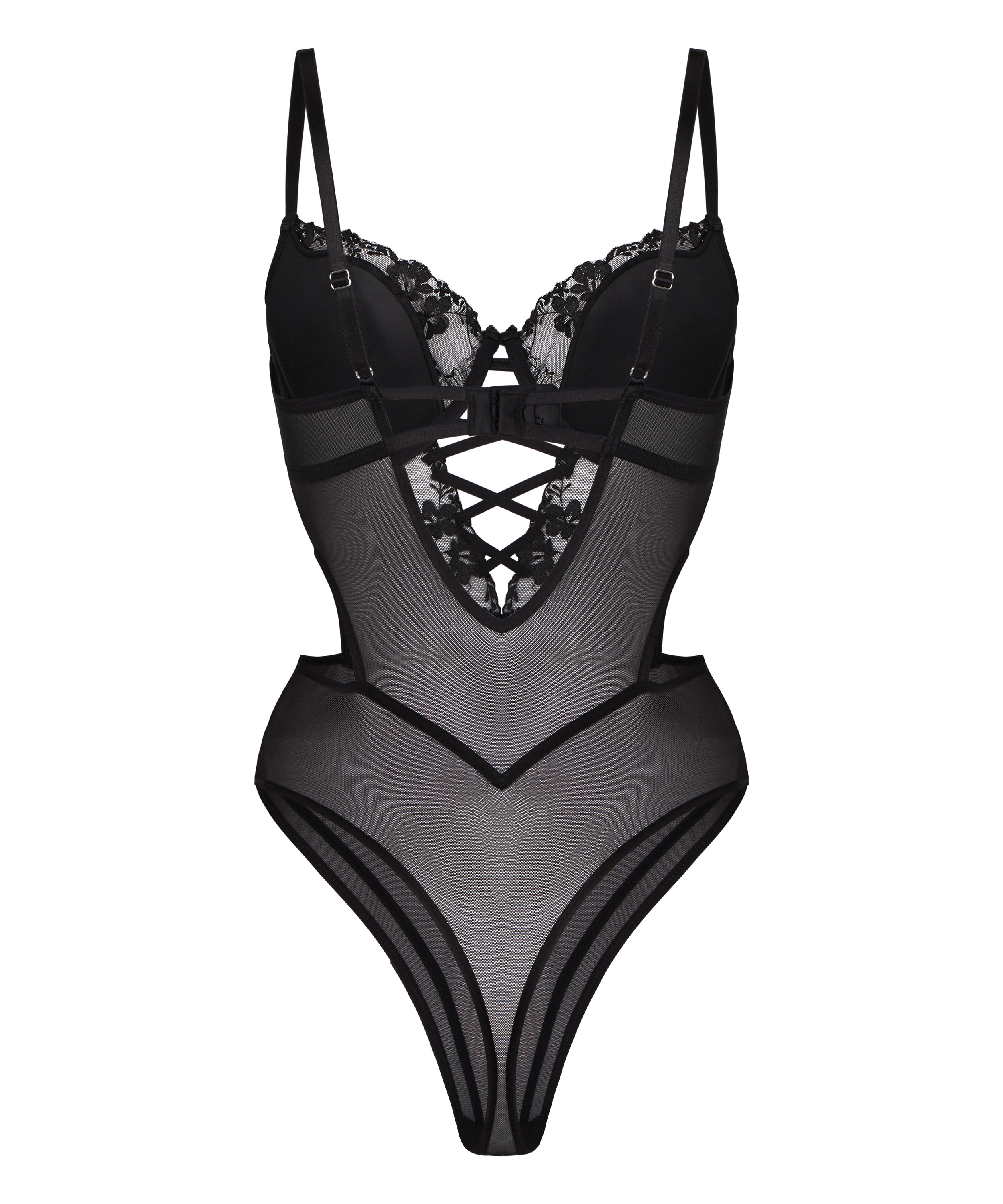 High Waisted Brazilian Miri, Czarny, main