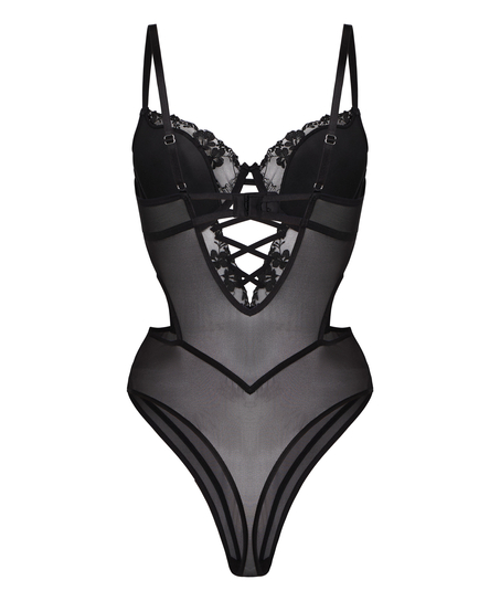 High Waisted Brazilian Miri, Czarny