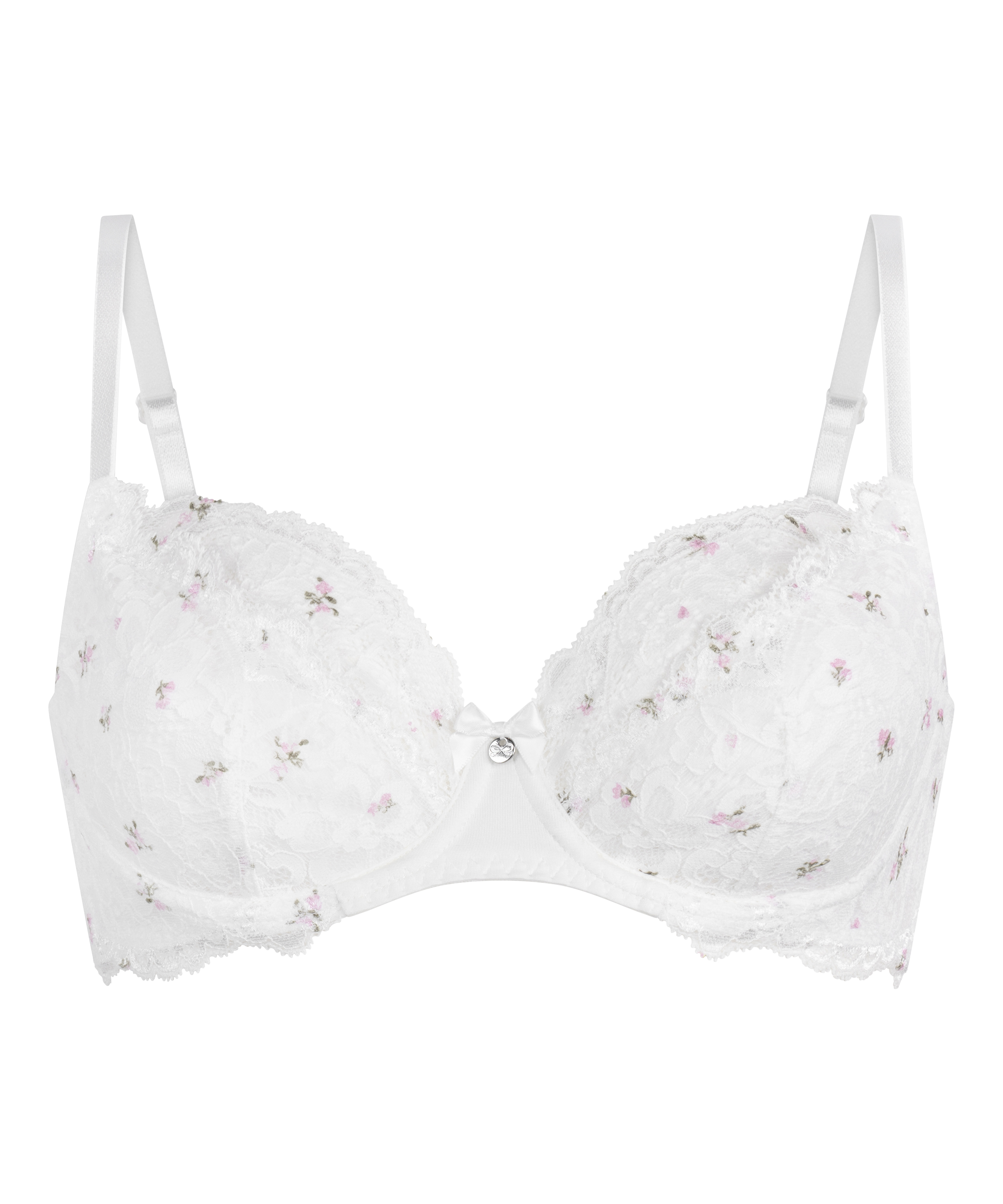 Biustonosz nieusztywniany z fiszbinami Marine, Biały, main