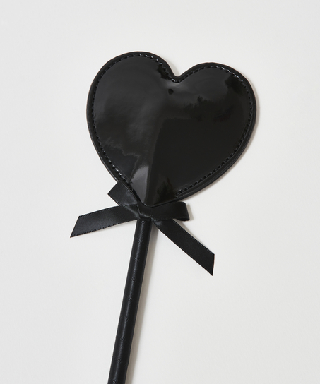 Bicz ze sztucznej skóry Private, Czarny