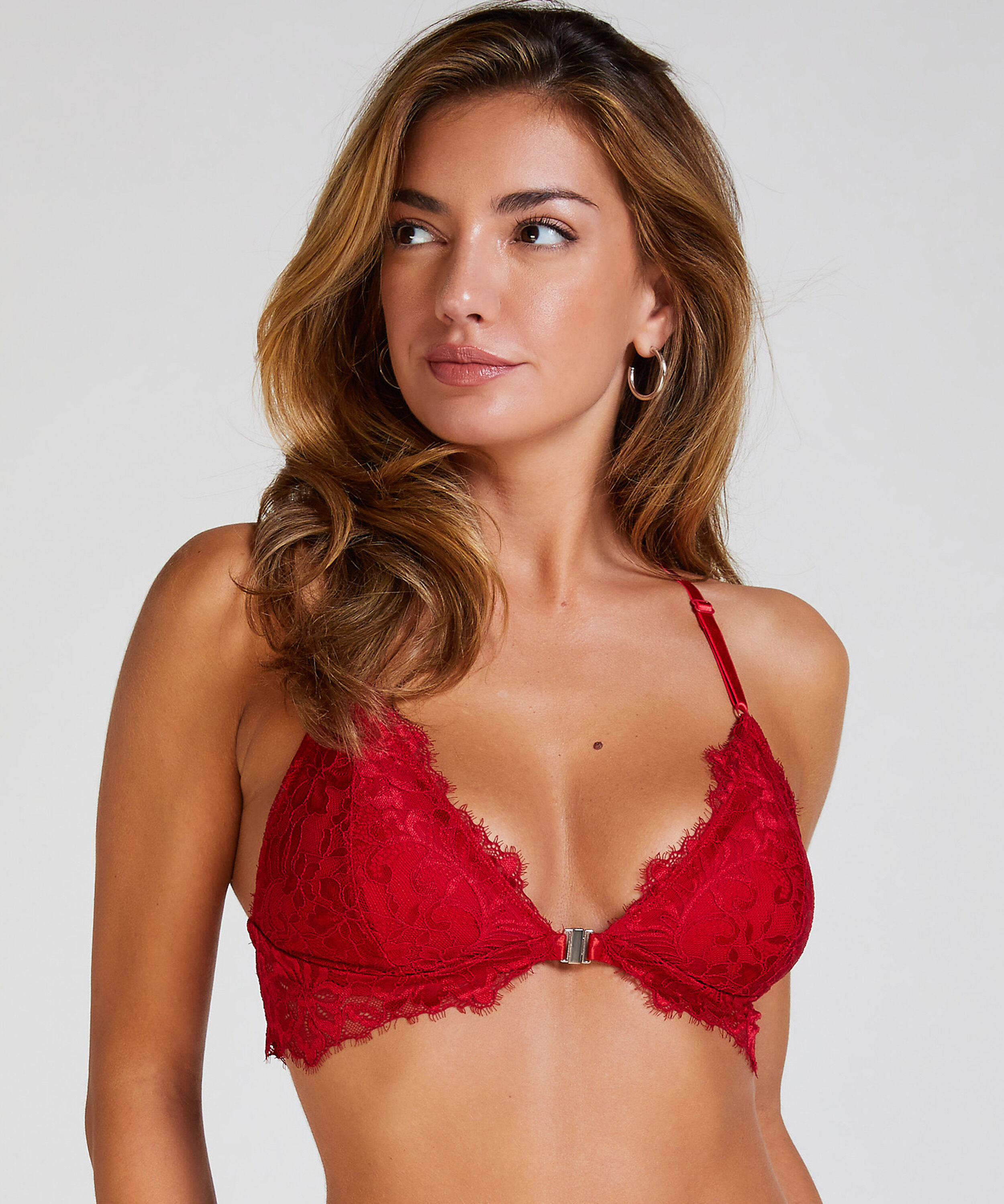 Biustonosz bralette Charlotta, Czerwony