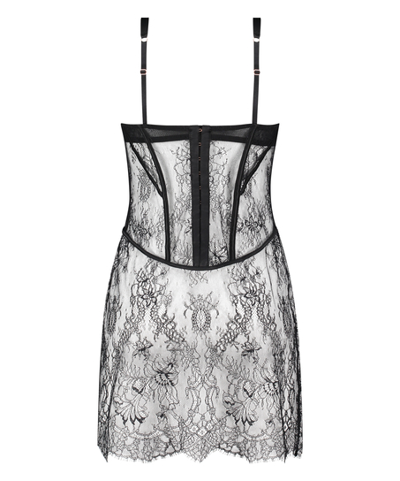 Halka Lace Camille, Czarny