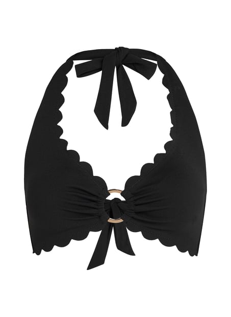 G&oacute;ra od bikini z krojem typu halter, Czarny