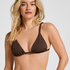Tr&oacute;jkątny Biustonosz Bikini Riva, Brązowy