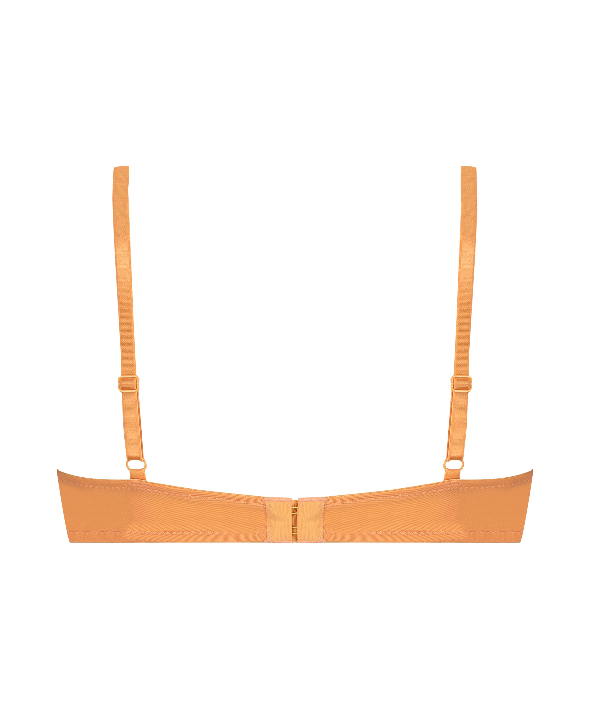 ﻿Biustonosz usztywniany z fiszbinami Plunge, Pomarańczowy, main