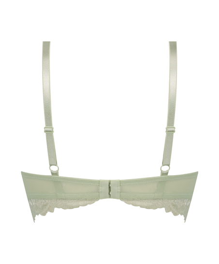 Biustonosz usztywniany bez fiszbin Meghan, Zielony