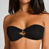 Top od bikini Bandeau Bahamas, Czarny