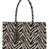 Torba Tote Bag Zebra Print, Czarny