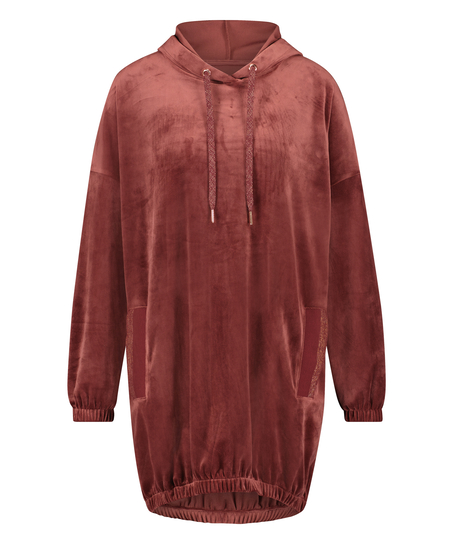 Aksamitna sukienka, Brązowy