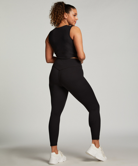 HKMX Legginsy z wysokim stanem, Czarny