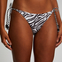 Majtki Bikini Cheeky Tanga Doha Zebra, Biały