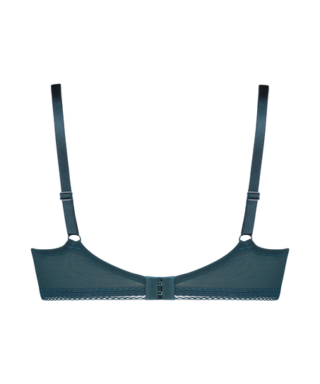 Biustonosz usztywniany bez fiszbin Bessie, Niebieski