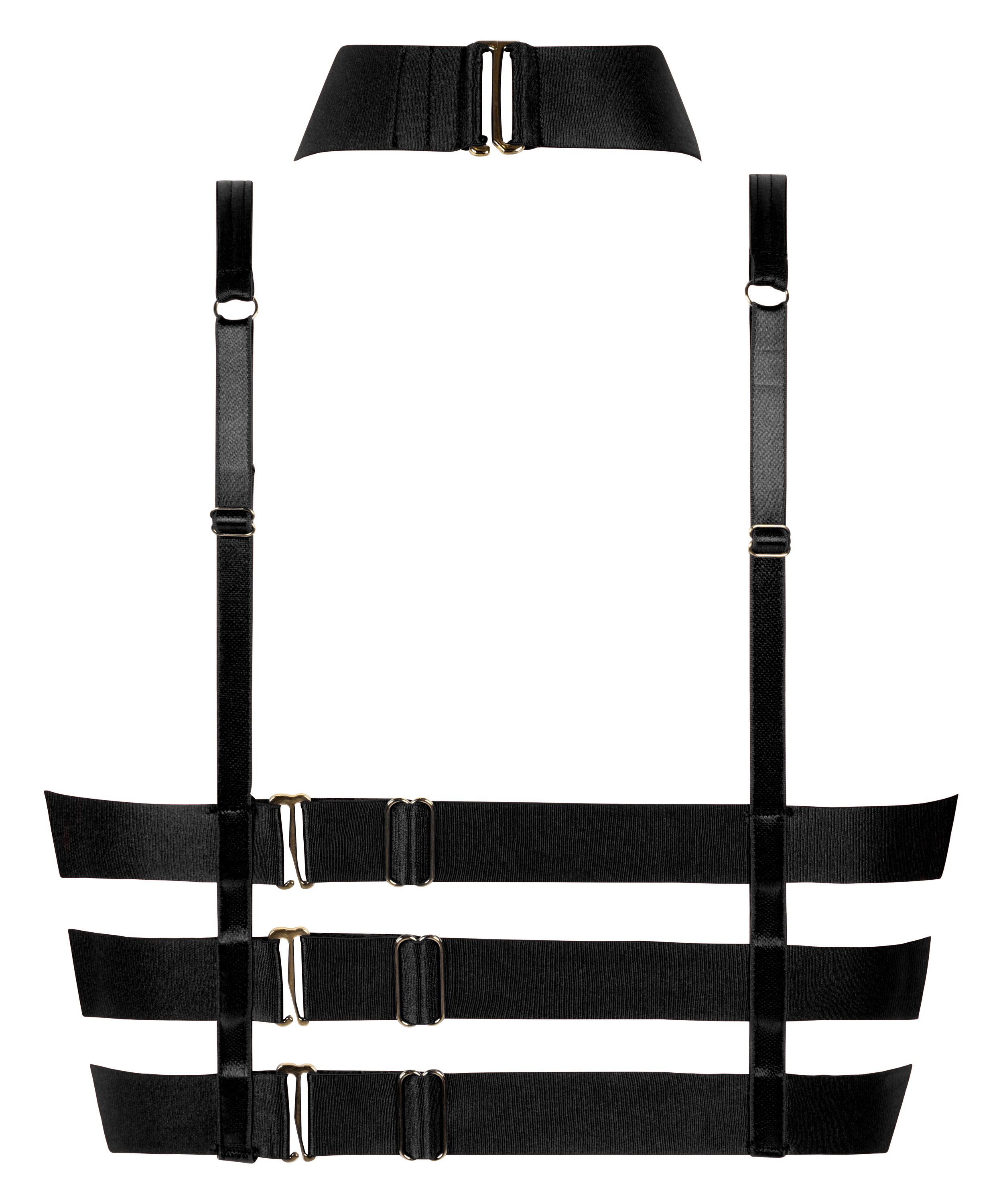 Usztywniany zabudowany biustonosz z fiszbinami Clementine, Czarny, main