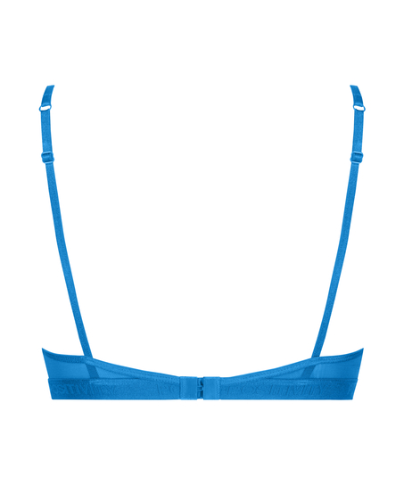 Biustonosz nieusztywniany z fiszbinami Honey, Niebieski