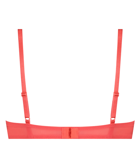 Usztywniony biustonosz push-up marki Cherry z fiszbinami, Różowy