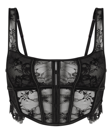 Biustonosz bralette Julia, Czarny