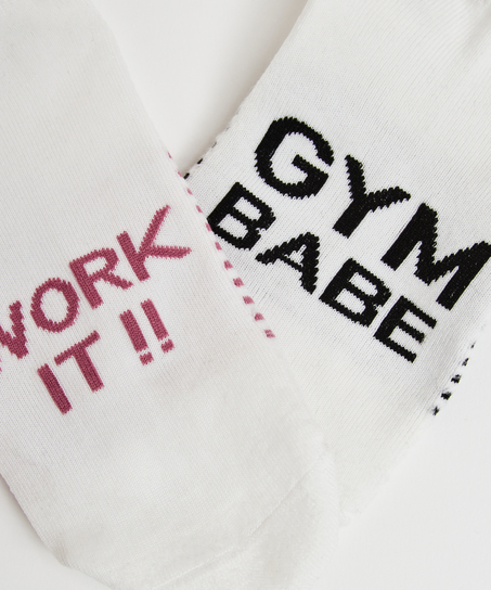 2 pary skarpet HKMX, Biały