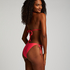 Majtki Bikini Wysoko Krojona Doha, Czerwony