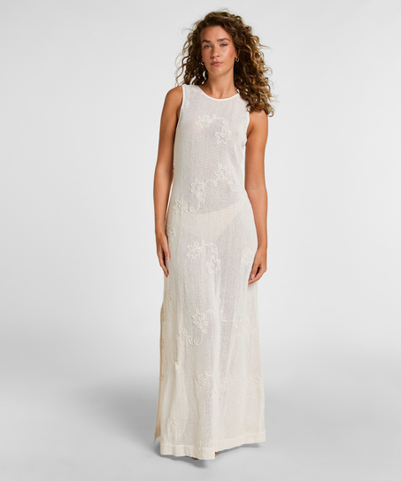 Sukienka Plażowa, Biały