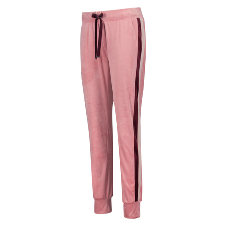 Velvet Jogging Pants, R&oacute;żowy