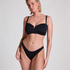 Neoprenowe bikini z wysokimi nogawkami, Czarny