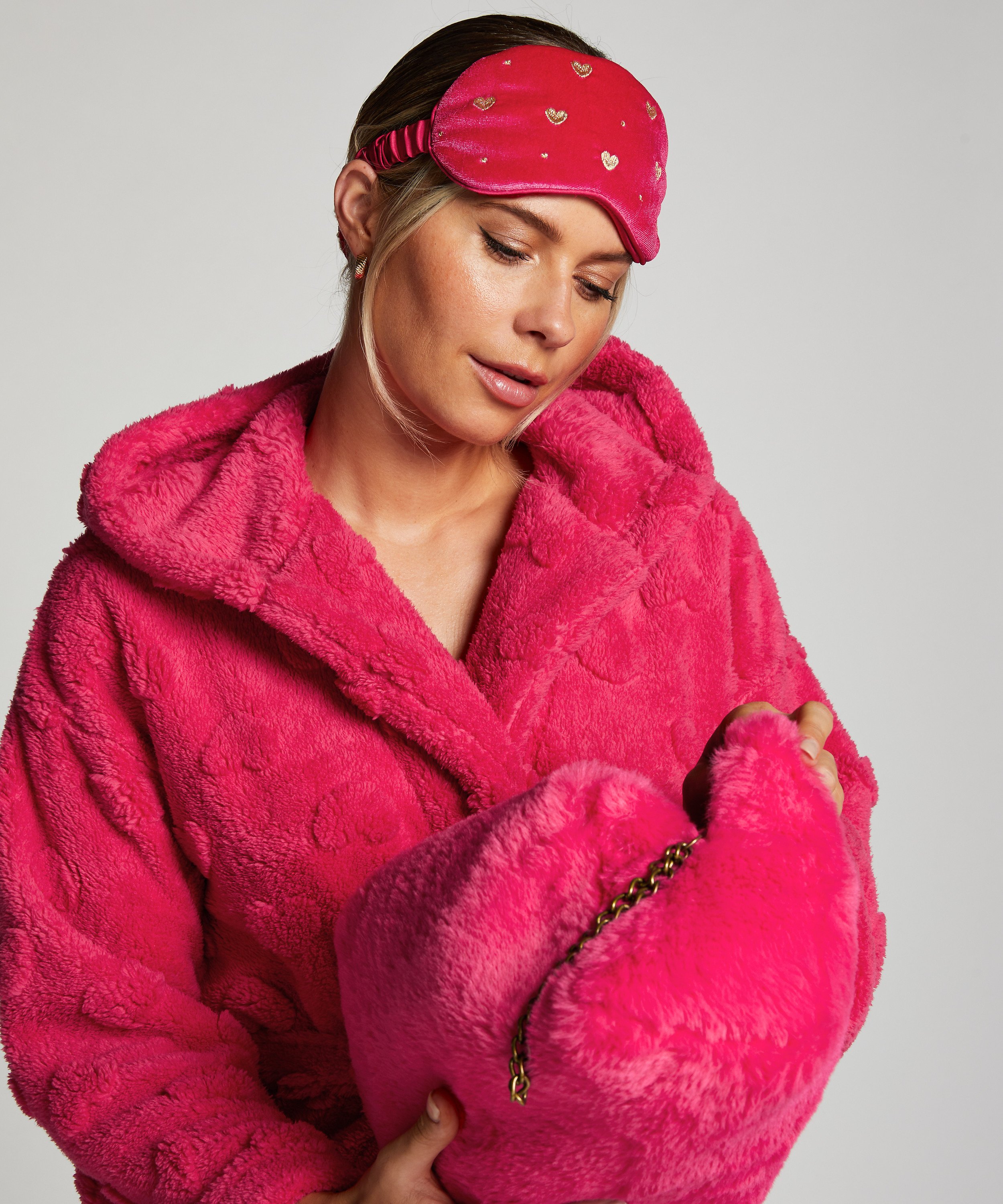 Maska do spania Velours, R&oacute;żowy, main