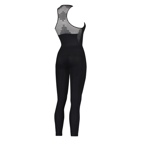 HKMX Round Knit Onesie, Czarny