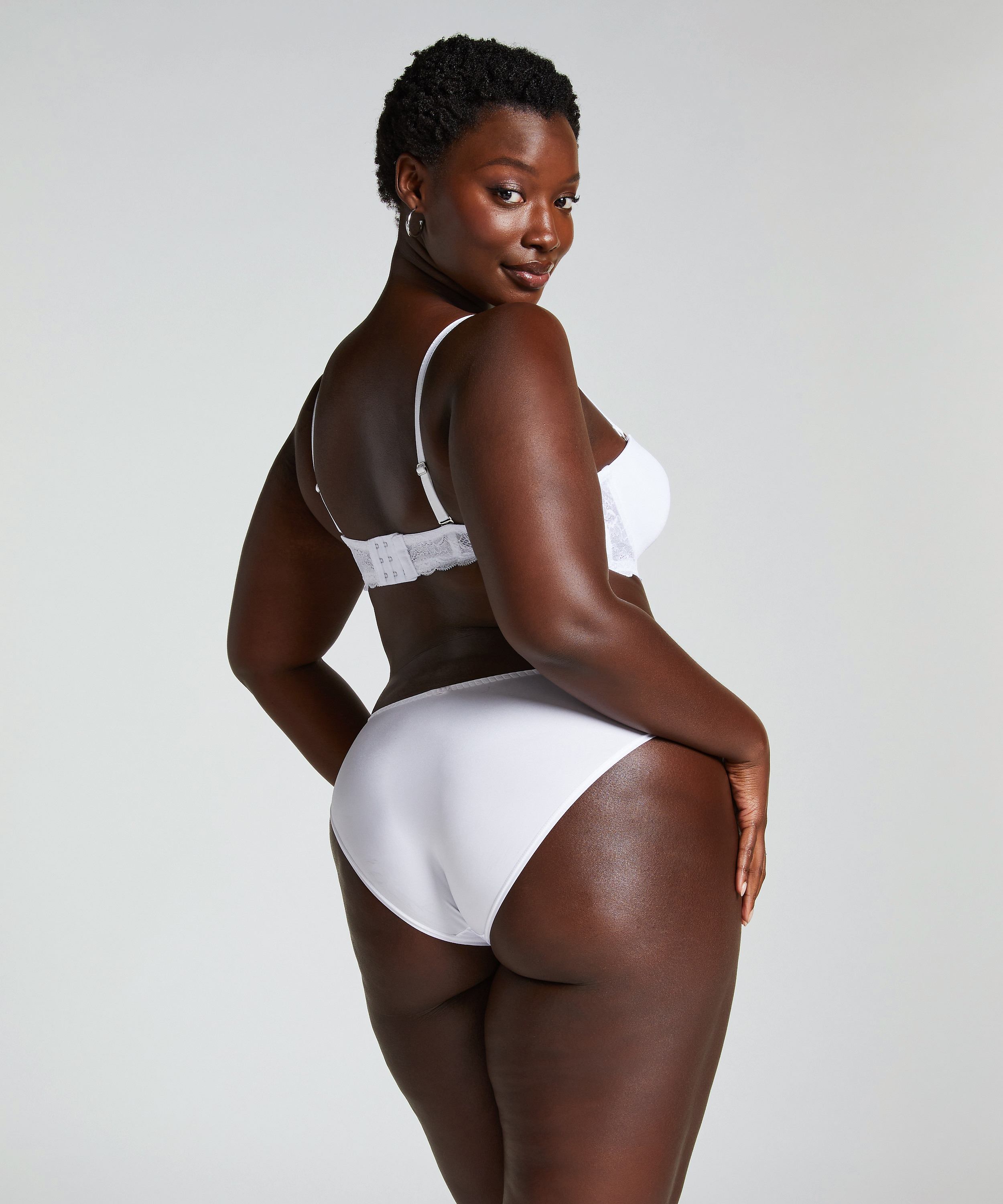 Usztywniony biustonosz z fiszbinami Angie bez ramiączek, Biały, main