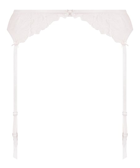 Pas do pończoch Lauren, Biały