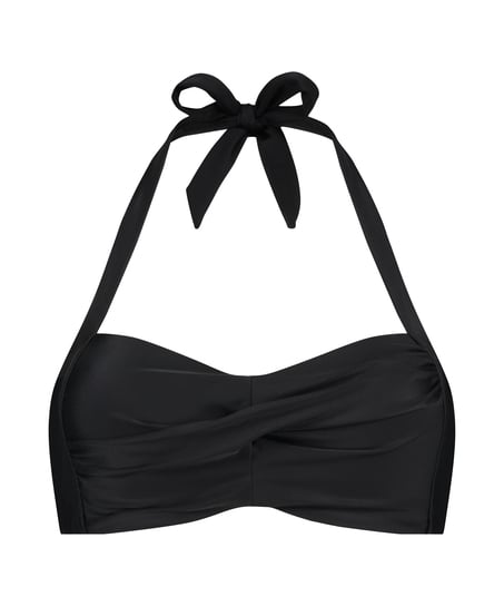 Góra od bikini typu bandeau Luxe, Czarny