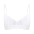 Biustonosz usztywniany z fiszbinami Secret Lace, Biały