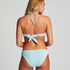 G&oacute;ra od bikini typu bandeau Crinkle, Niebieski