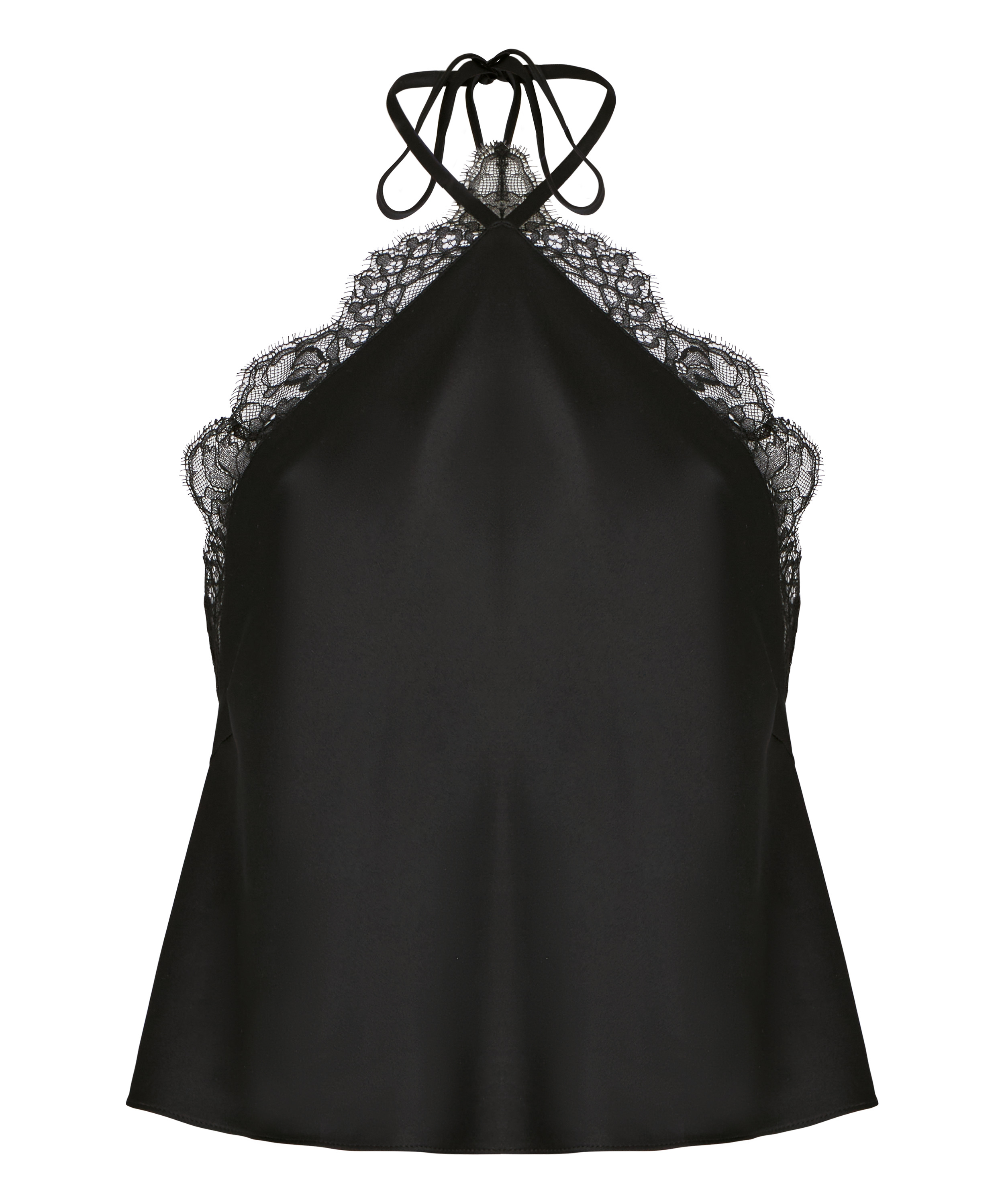 Halter Top Cecilia, Czarny, main