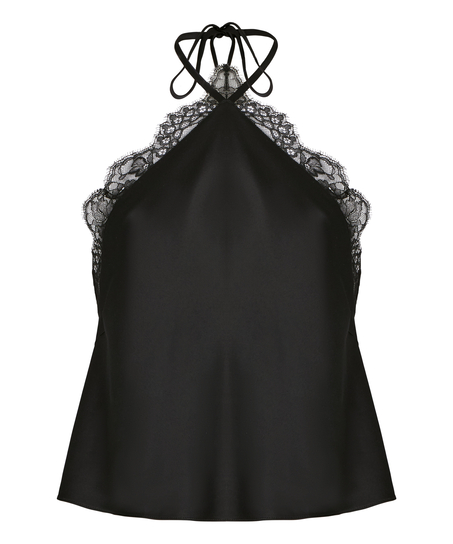 Halter Top Cecilia, Czarny