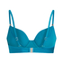 Nieusztywniany stanik bikini z fiszbinami Aqua, Zielony