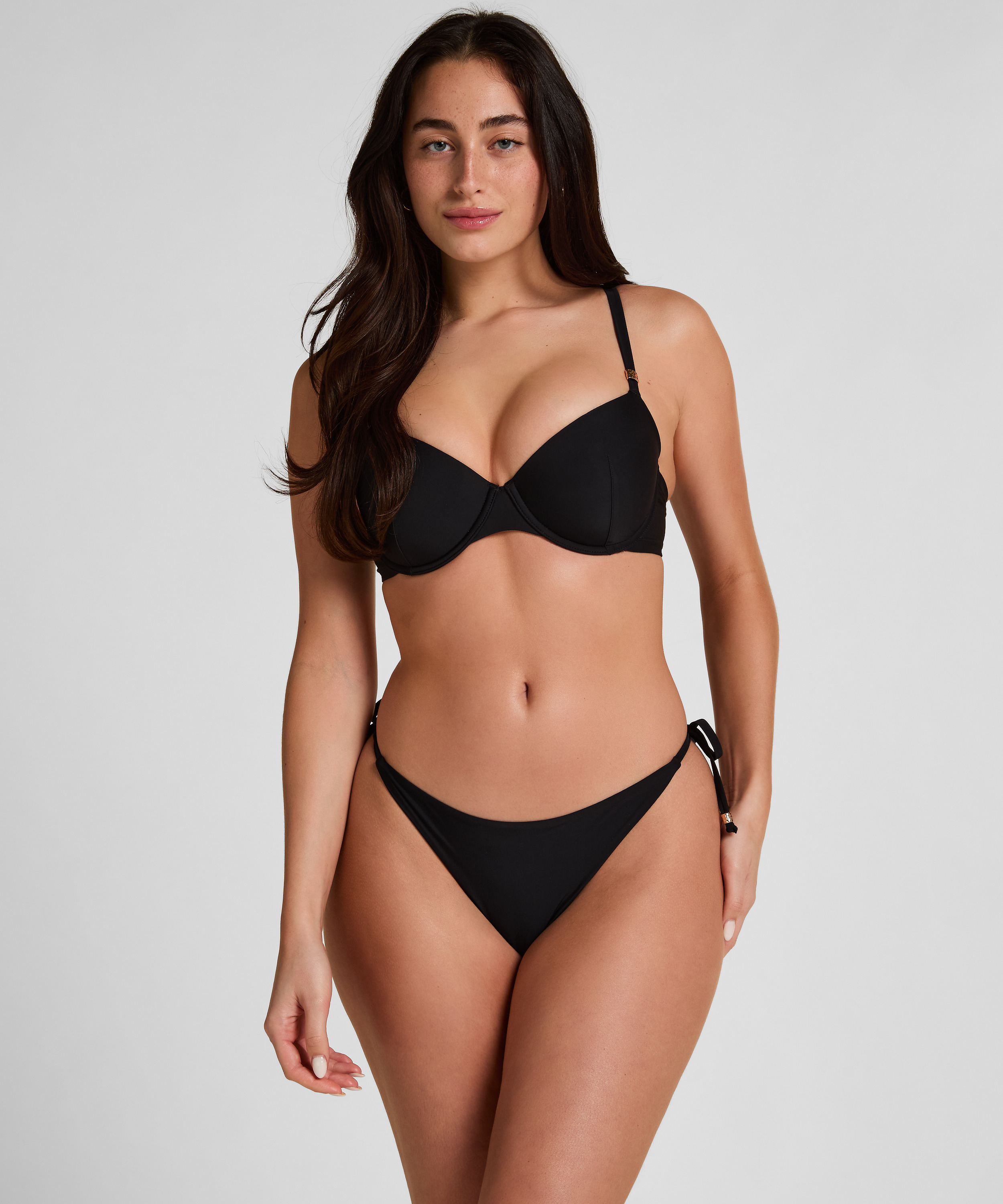 Stringi Bikini Luxe, Czarny, main