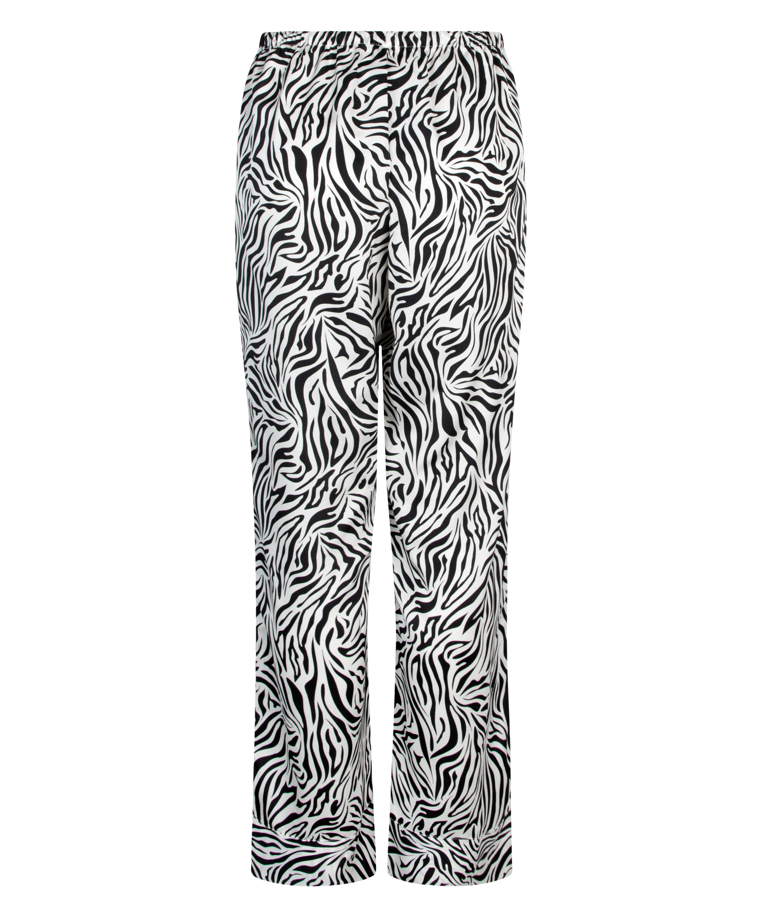 Spodnie z satyny, Biały, main