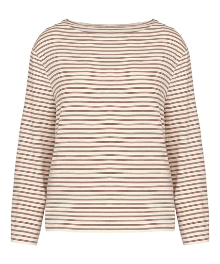 Pyjama Top Loose Jersey, Biały