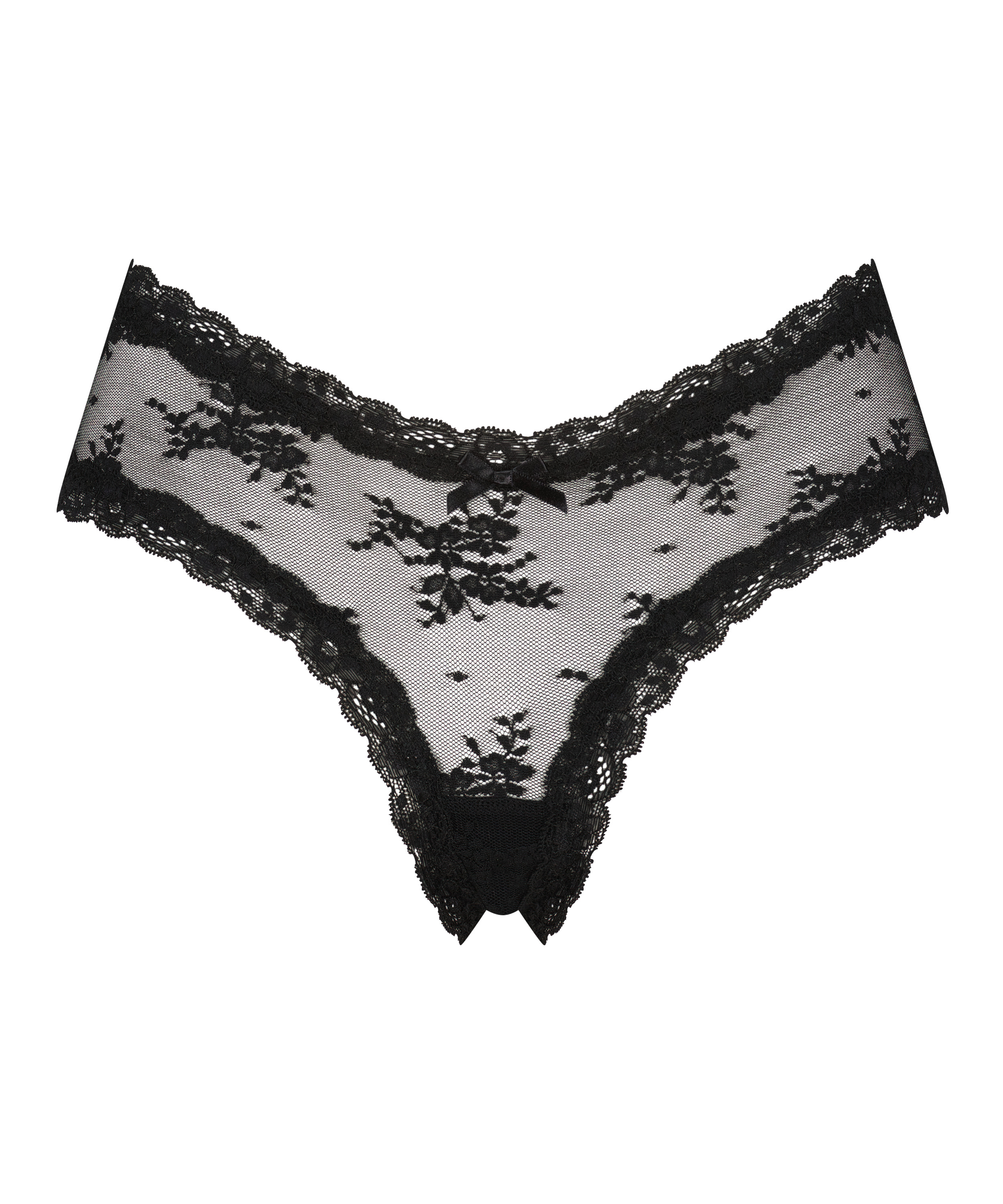 Brazyliany V-shape Mesh, Czarny, main
