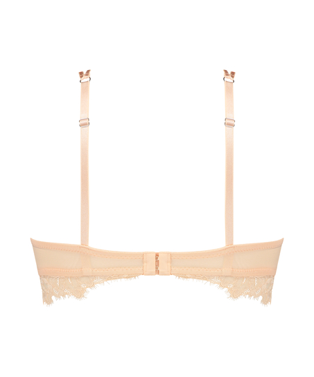 Nieusztywniany długi biustonosz z fiszbinami Isabella, Pomarańczowy