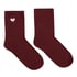 Skarpetki modalne Crew, Czerwony
