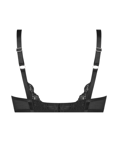 ﻿Biustonosz usztywniany z fiszbinami Sienna, Czarny