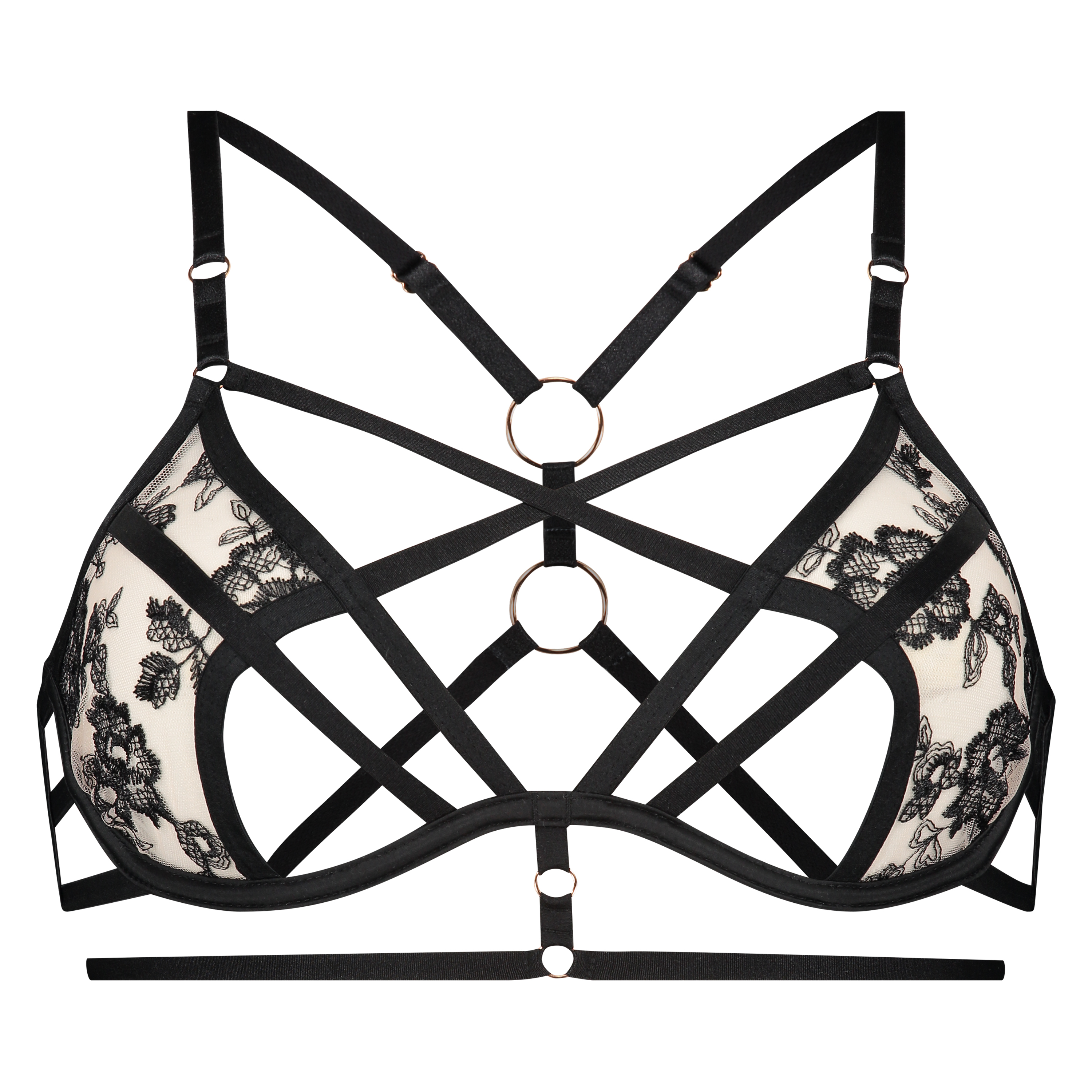 Dahlia Non-Padded Underwired Bra, Czarny, main