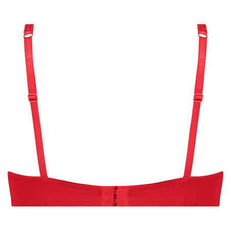 Usztywniony biustonosz push-up z fiszbinami Maya, Czerwony