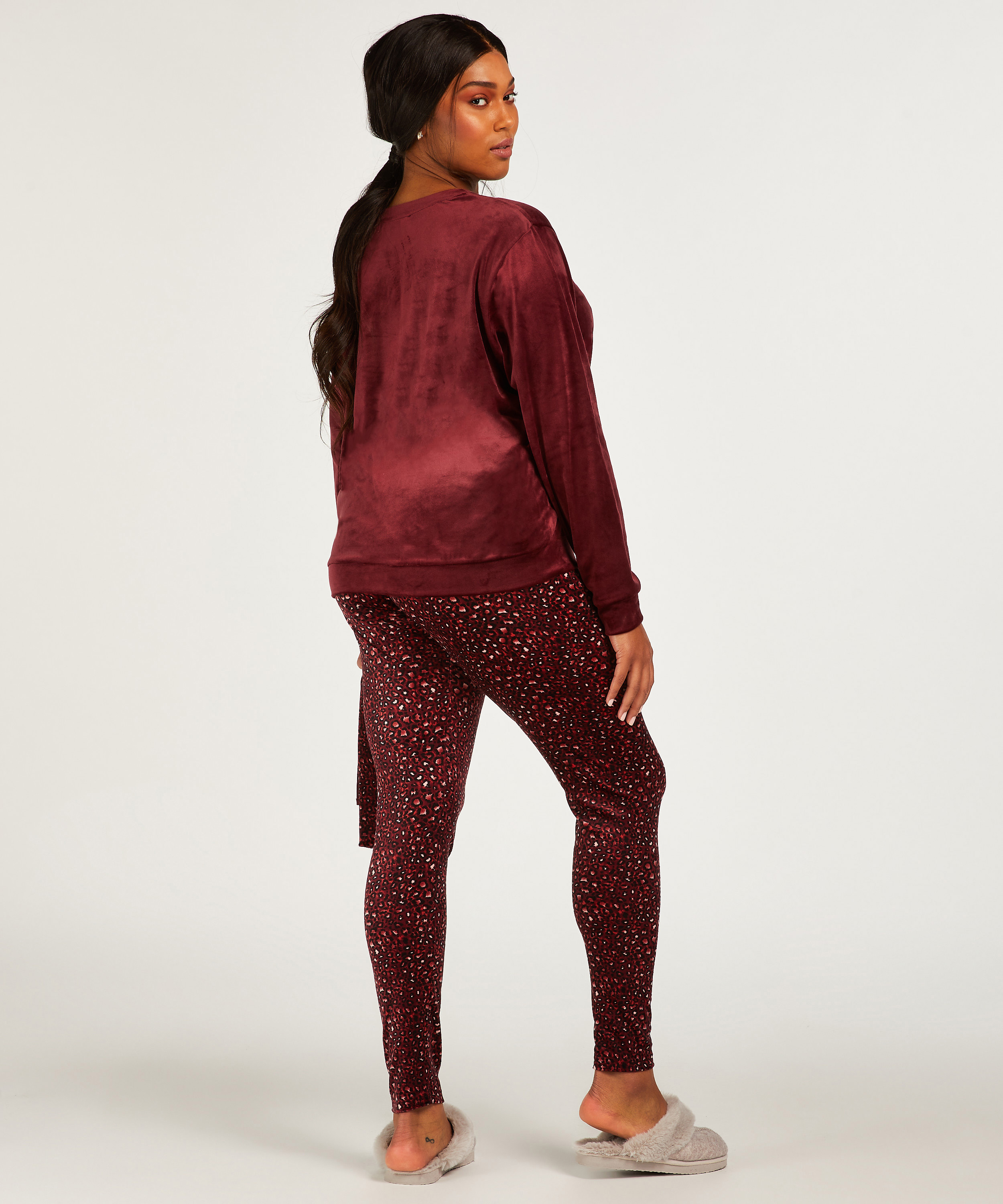 Piżama z torbą, Fioletowy, main