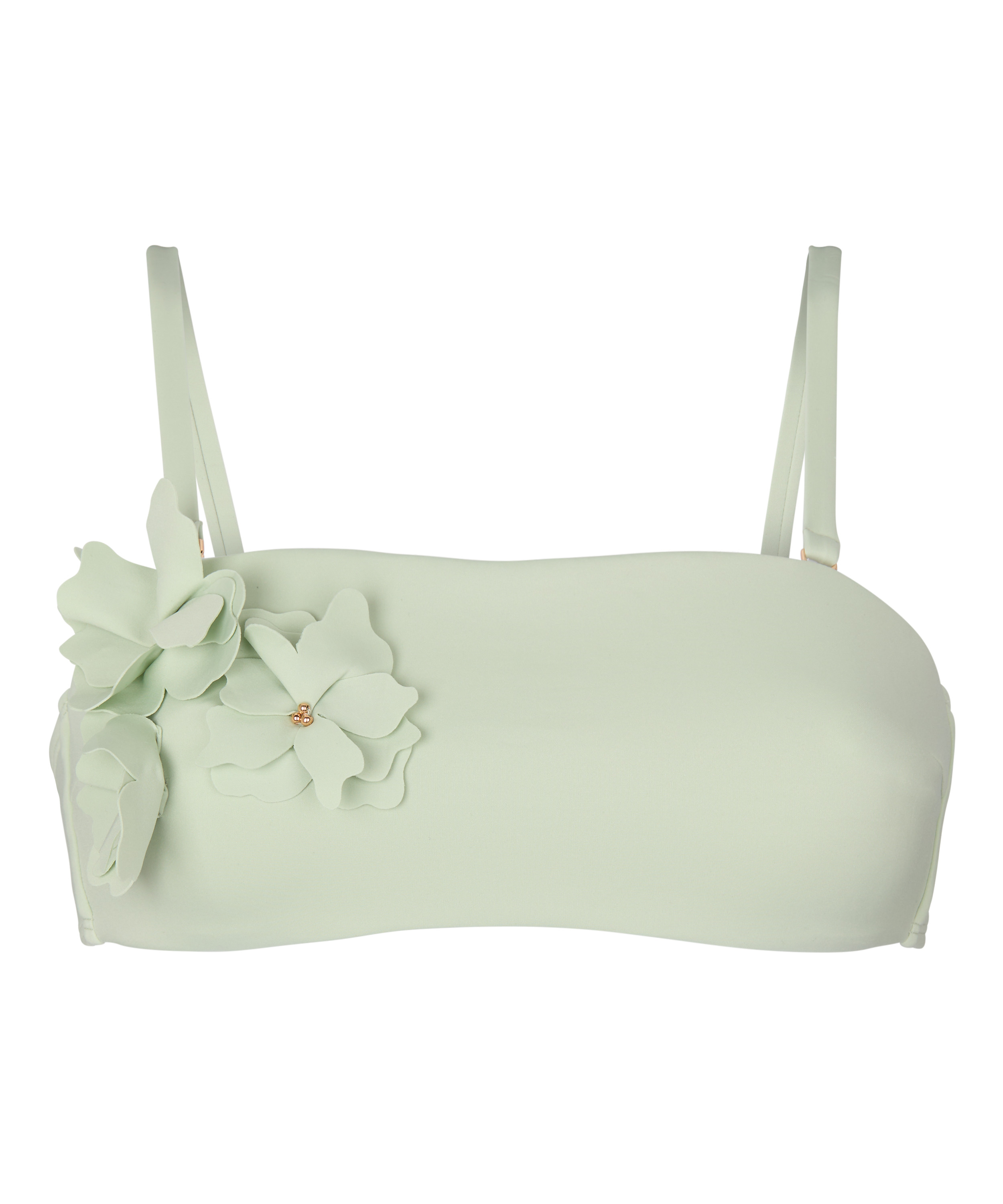 G&oacute;ra od Bikini Bandeau Tulum, Zielony, main