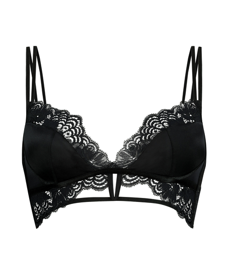 Biustonosz bralette Lainey, Czarny